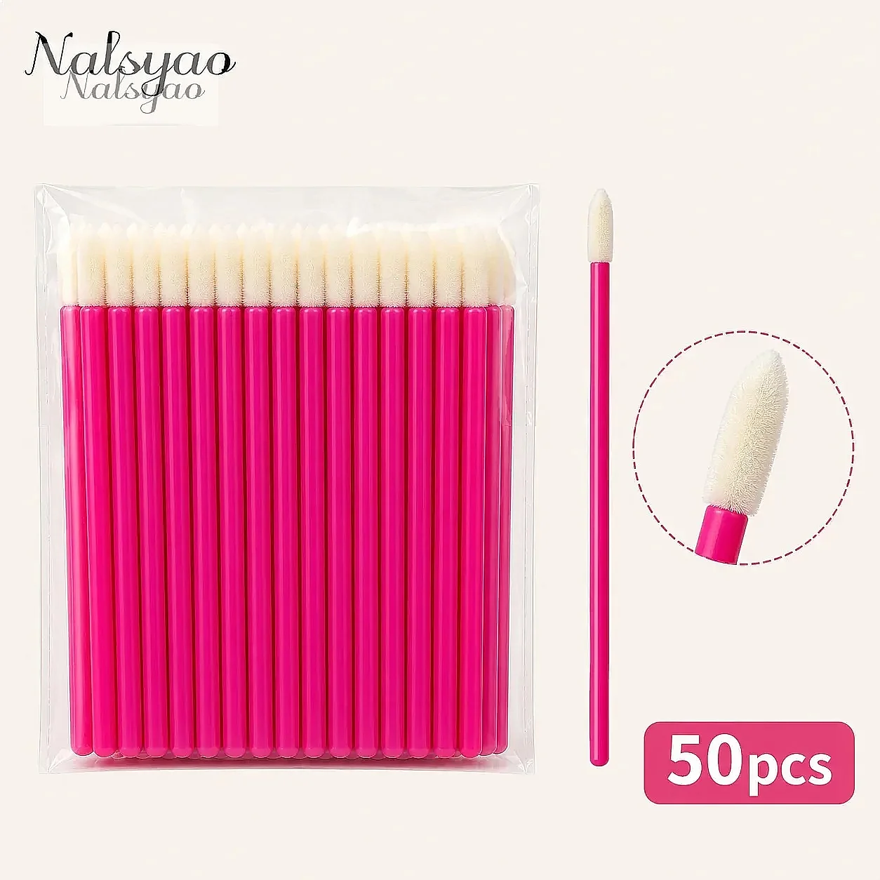 Eyelash Extensions - 50/500 قطعة من فرش الماسكارا للاستخدام