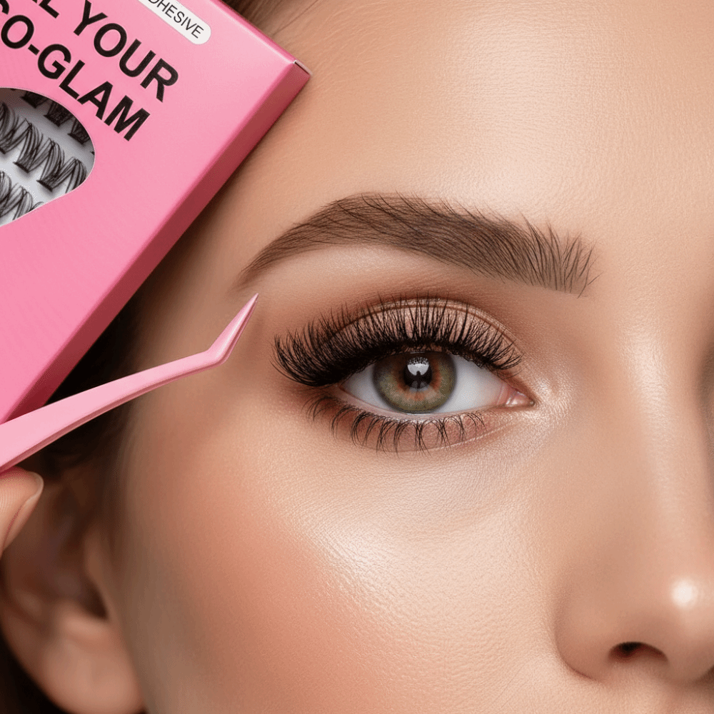 Eyelash Extensions - طقم تمديد الرموش بمظهر طبيعي للتركيب