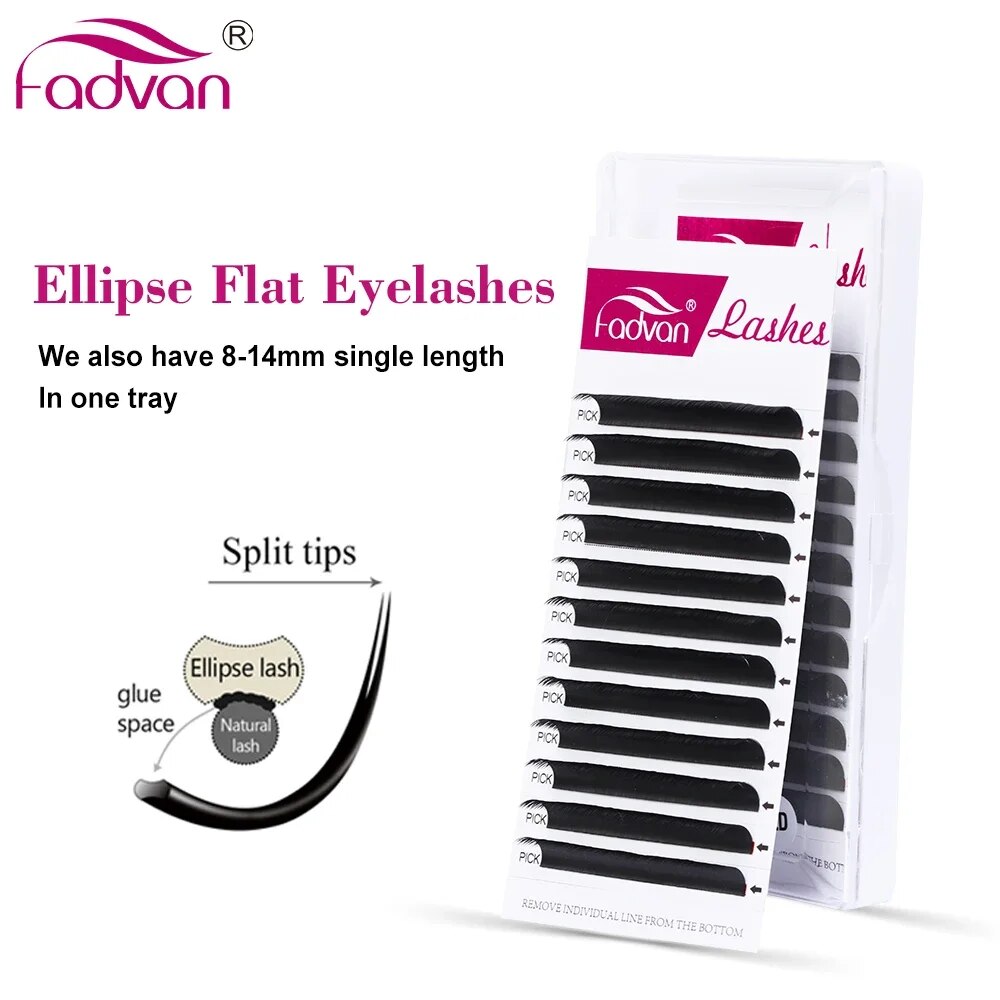Eyelash Extension Permanent - FADVAN القطع الناقص شقة C/D منحني