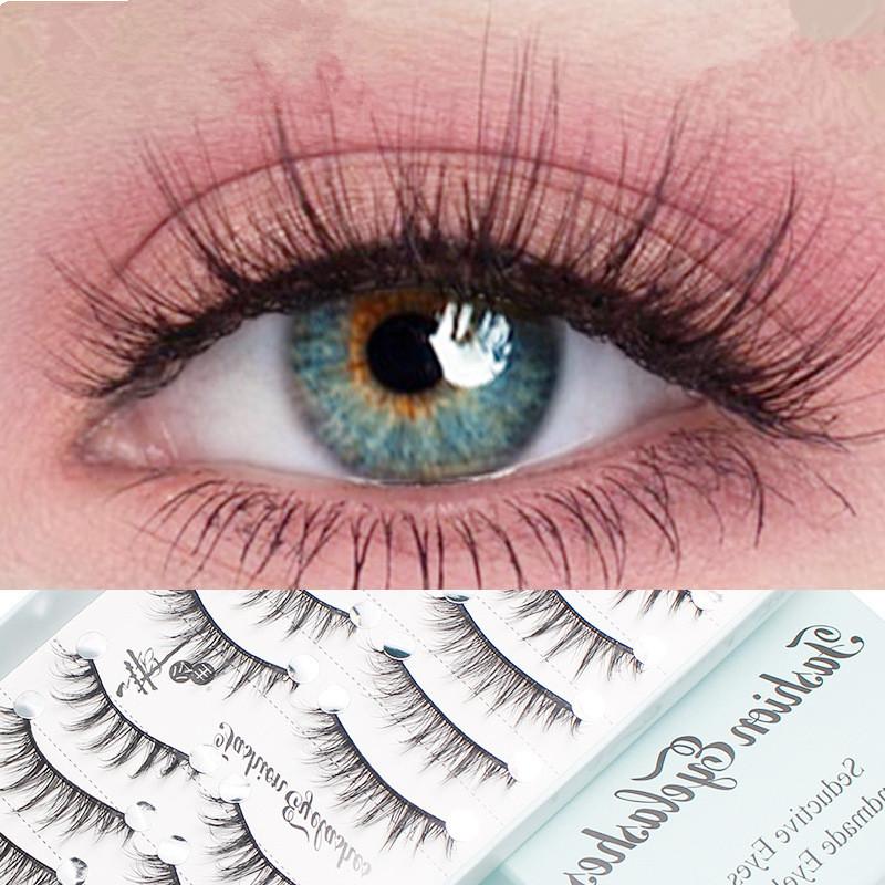 Eyelash Extension Cat Eye - 10 أزواج من الرموش الصناعية الطبيعية