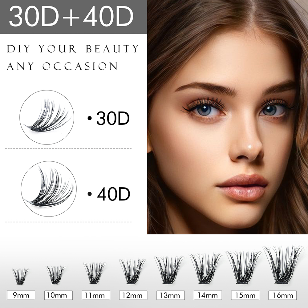 WINKLURE رموش عنقودية للتركيب  - مراجعة Eyelash Extension Cat Eye وسعره