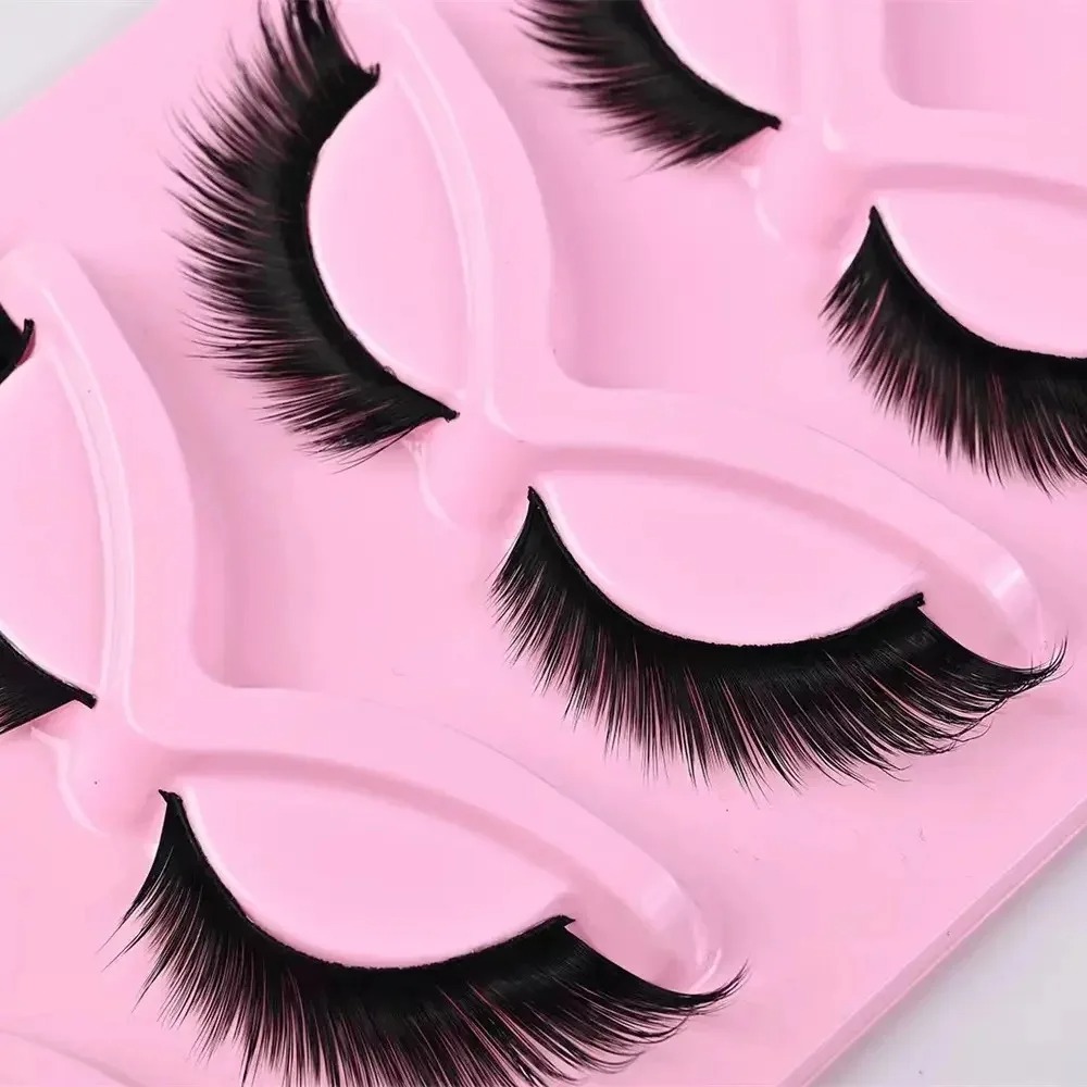 5 أزواج من الرموش الصناعية ذات - مراجعة Eyelash Extension Cat Eye وسعره