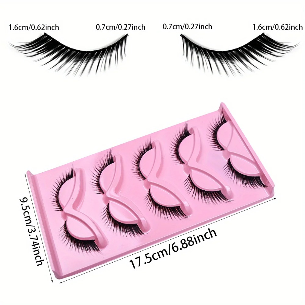 5 أزواج من الرموش الصناعية ذات - مراجعة Eyelash Extension Cat Eye وسعره
