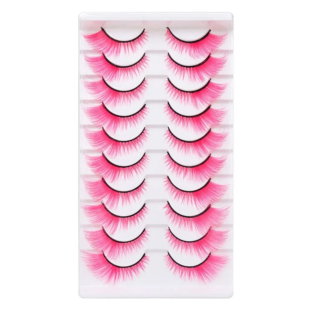 10 أزواج مظهر دراماتيكي رموش م - مراجعة Eyelash Extension Cat Eye وسعره
