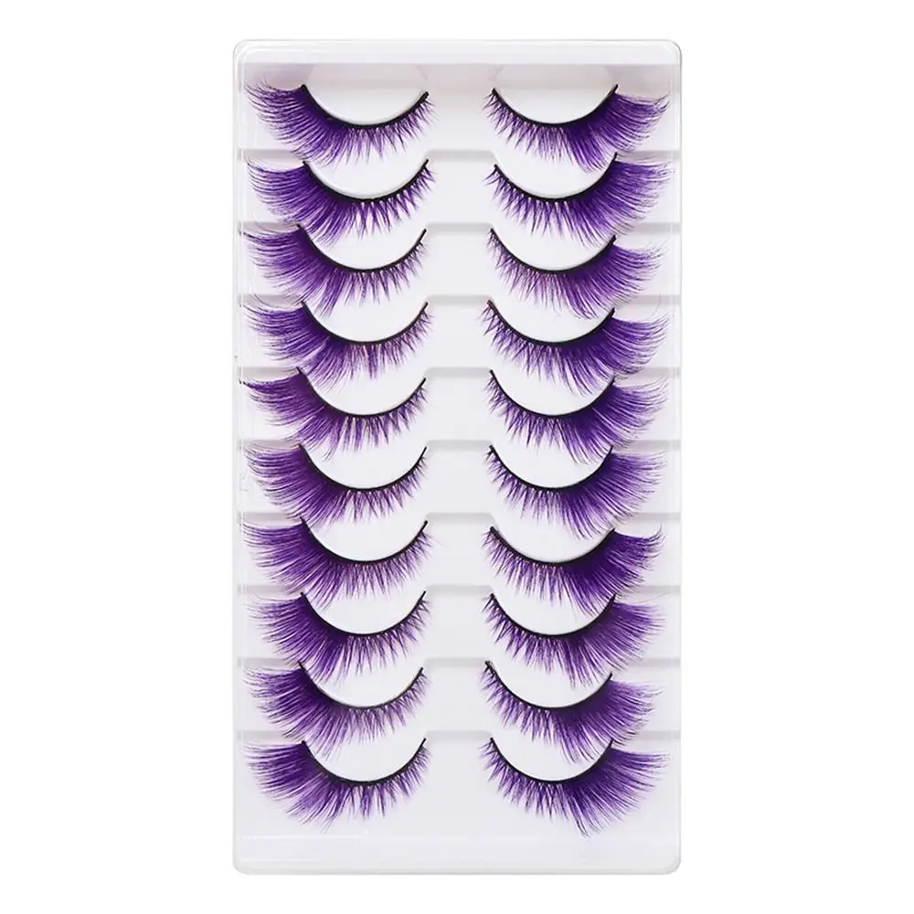 10 أزواج مظهر دراماتيكي رموش م - مراجعة Eyelash Extension Cat Eye وسعره