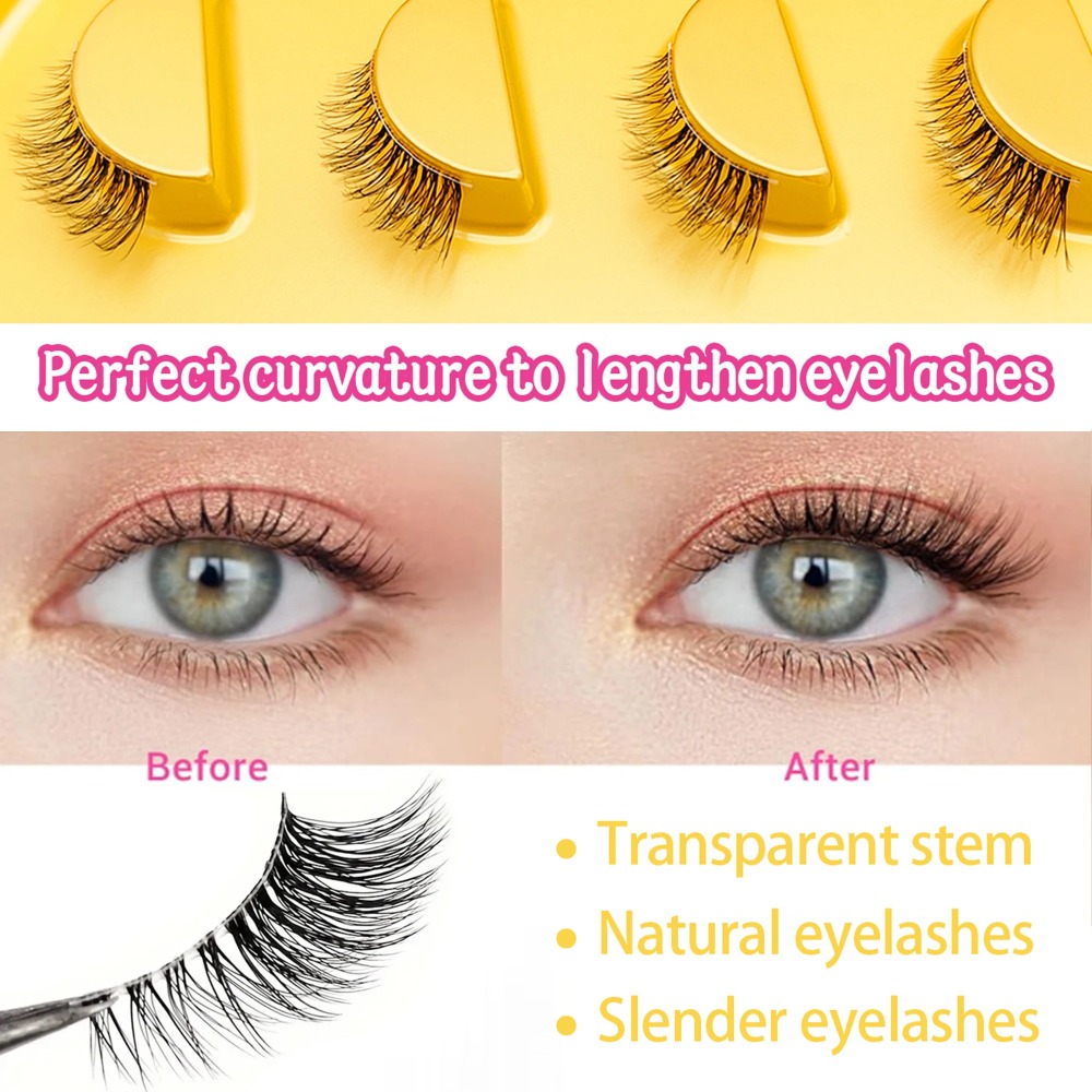 رموش صناعية طبيعية بتأثير عين  - مراجعة Eyelash Extension Cat Eye وسعره