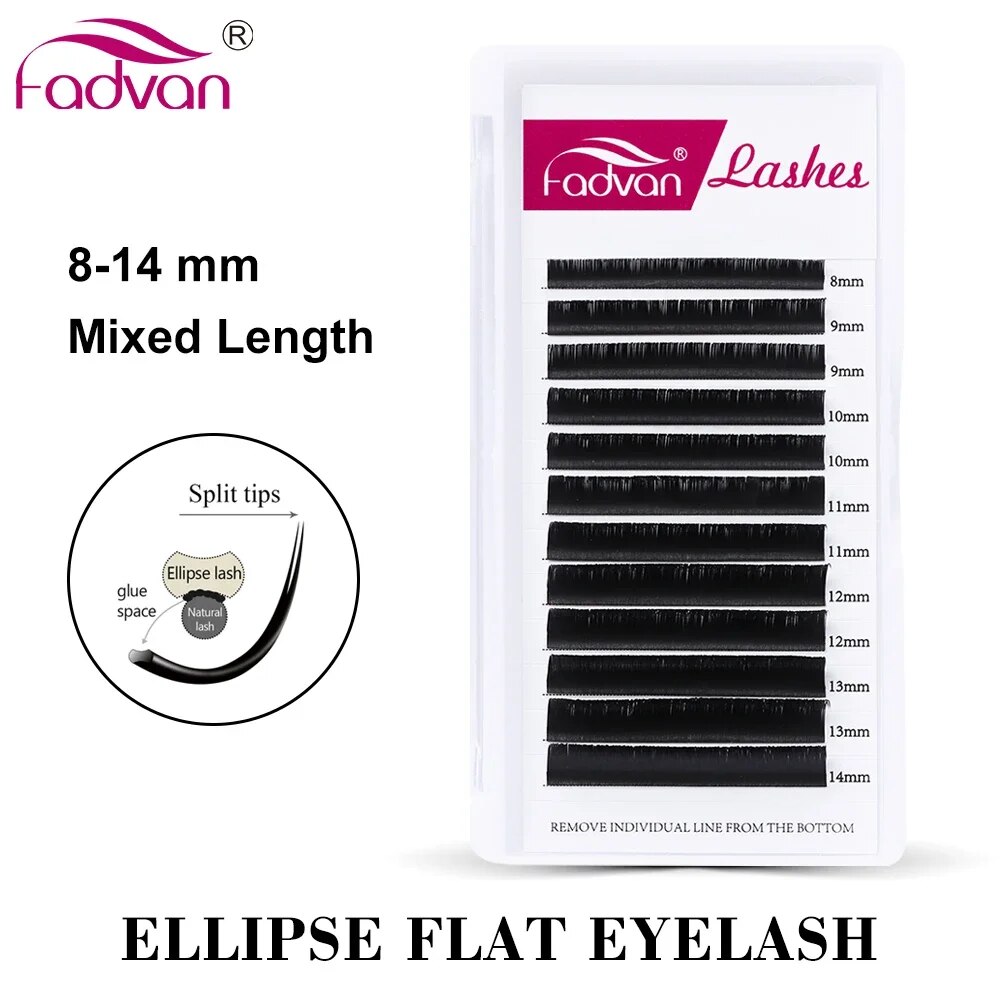 FADVAN القطع الناقص شقة C/D من - مراجعة Eyelash Extension Permanent وسعره
