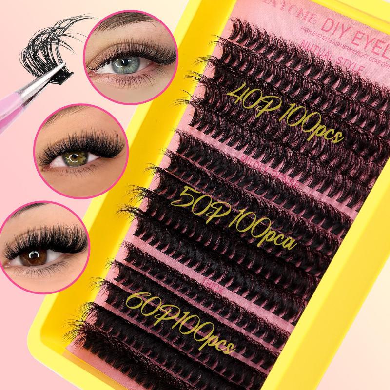 طقم رموش عنقودية، رموش فردية،  - مراجعة Eyelash Extensions وسعره