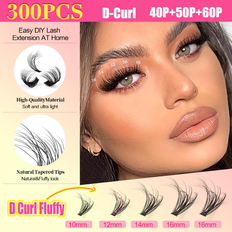 طقم رموش عنقودية، رموش فردية،  - مراجعة Eyelash Extensions وسعره