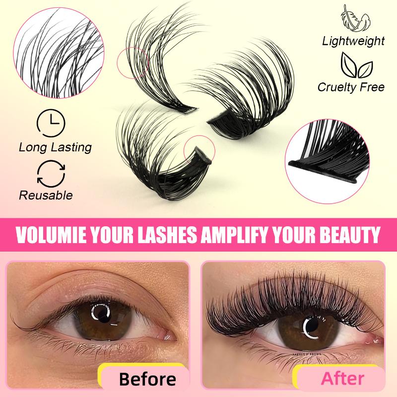 طقم رموش عنقودية، رموش فردية،  - مراجعة Eyelash Extensions وسعره
