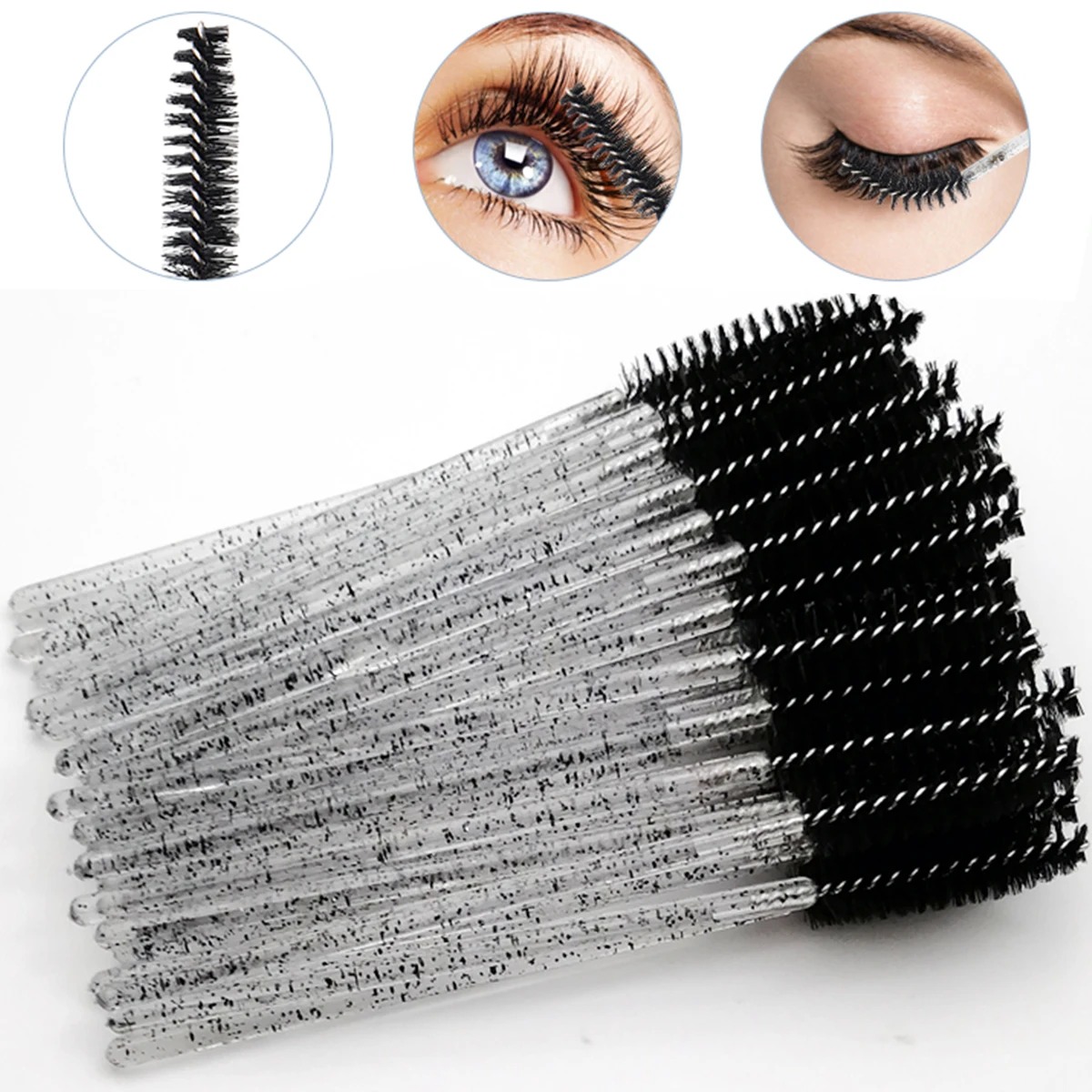 100 قطعة بالجملة من فرش الماسك - مراجعة Eyelash Extension For Beginners وسعره