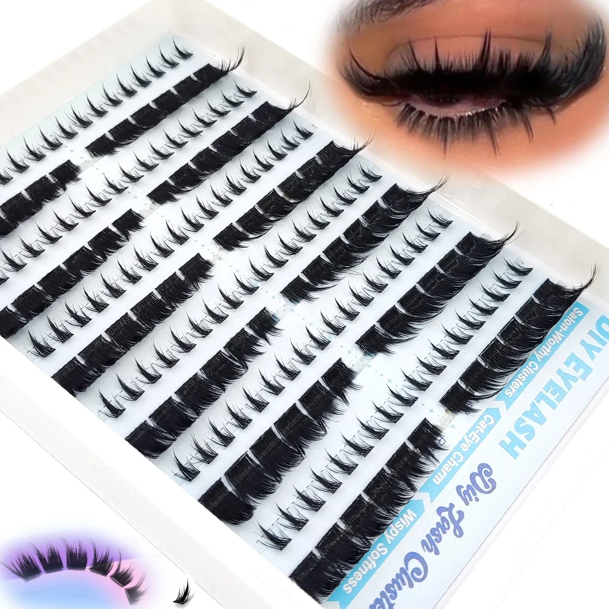 HBZGTLAD مجموعة رموش جديدة ممي - مراجعة Eyelash Extension Cat Eye وسعره